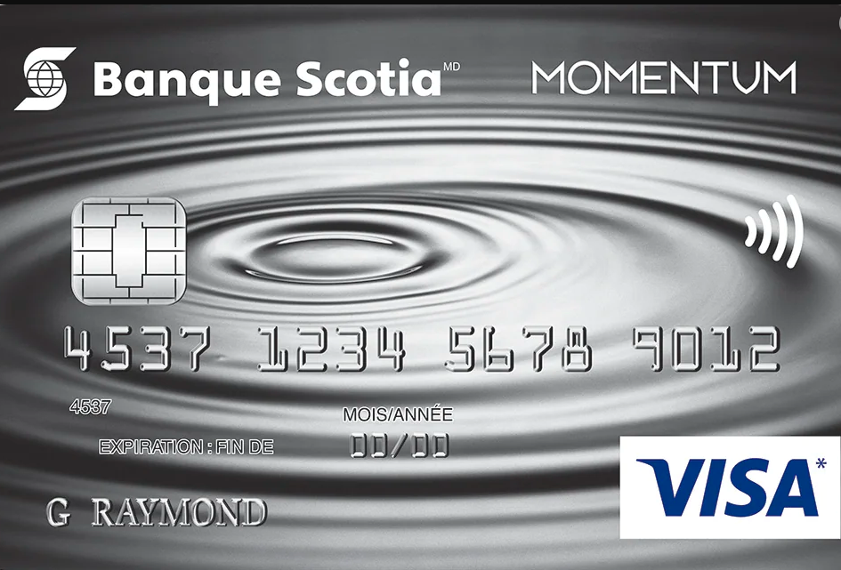 scotia momentum visa card top